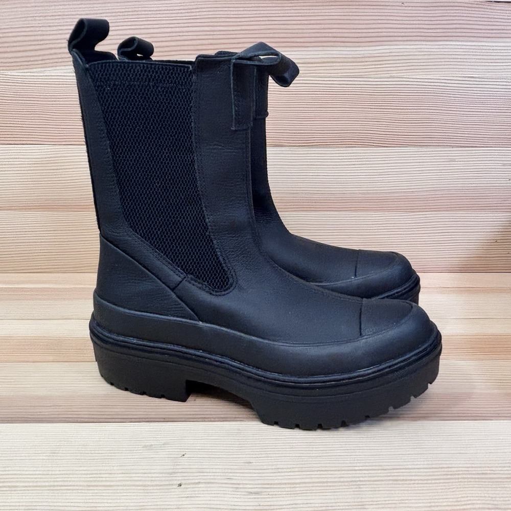 Converse Lugged Heel Chelsea X-HI Top Boot Leather A12985C Woman's Sz 7.5 NEW